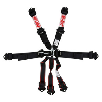 Simpson® - 7-Point 2" Double Pull Down SFI Latch and Link Harness System, Bolt-in
