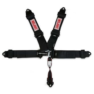 Simpson® - 5-Point 3" Shoulders Double Pull Down SFI Latch and Link Harness System, Clip-in