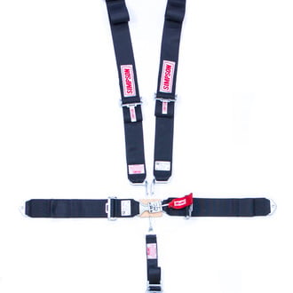 Simpson® - Black Latch and Link 55" Pull Down Bolt-in Individual 5-Point Harness System