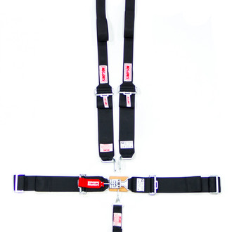 Simpson® - 5-Point SFI 16.1 HANS Series Wrap Around Harness Set, Black