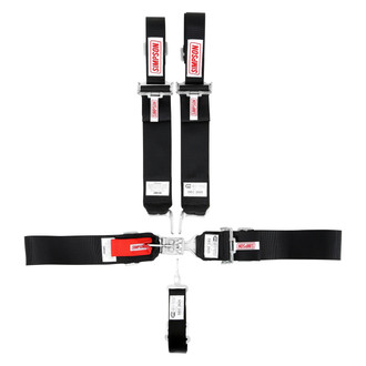 Simpson® - Black Sprint Pull Down 5-Point Harness Car Belt, Black
