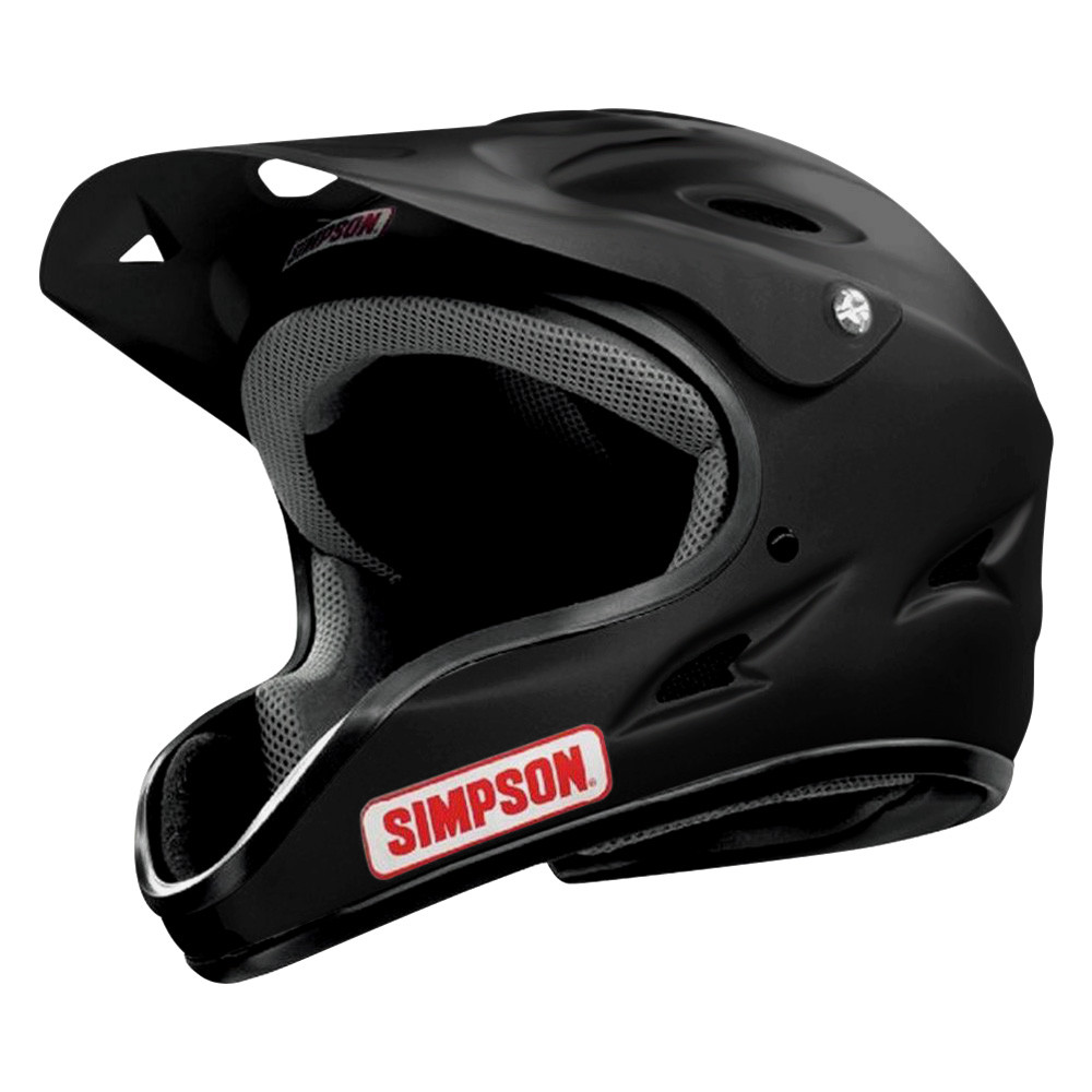 Simpson® - Pit Warrior Black Racing Helmet