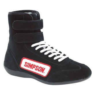 Simpson® - Black 10 High-Top Racing Shoes