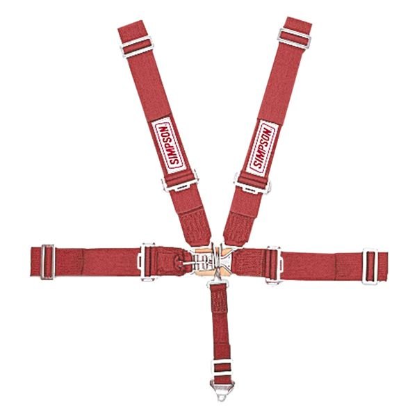 Simpson® - Red Latch and Link 55" Wrap Individual 5-Point Harness System