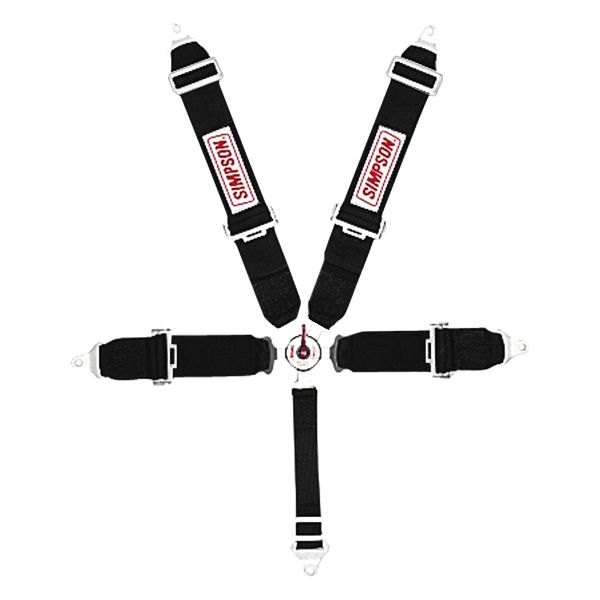 Simpson® - Black Cam-Lock 55" Pull-Down Wrap Around Individual 5-Point Harness System