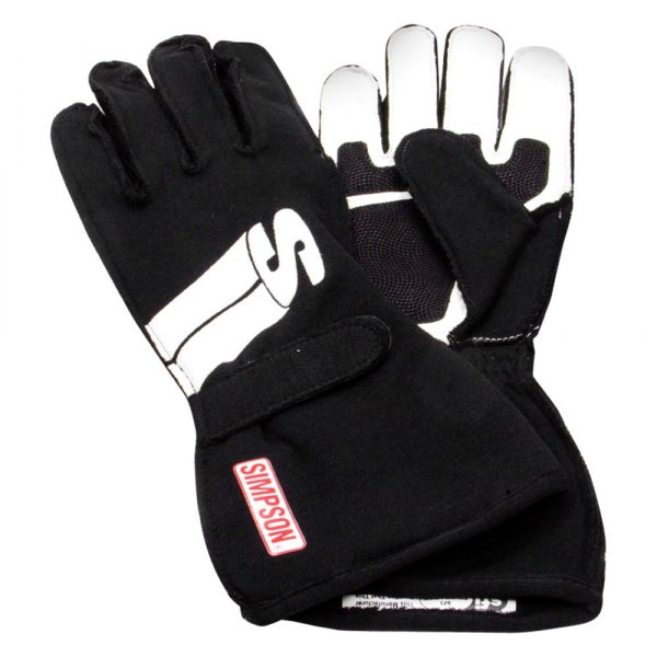 Simpson® - Impulse Series Black S Racing Gloves
