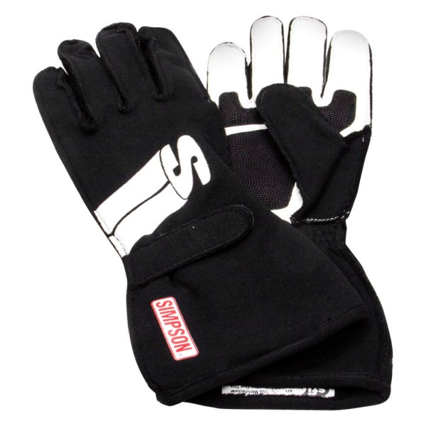 Simpson® - Impulse Series Black XS Racing Gloves