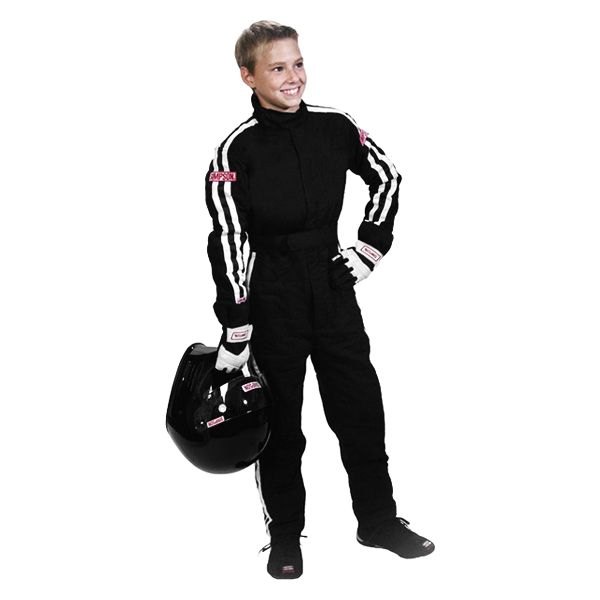 Simpson® - Premium Youth Series Black Nomex S Double Layer Karting Suit