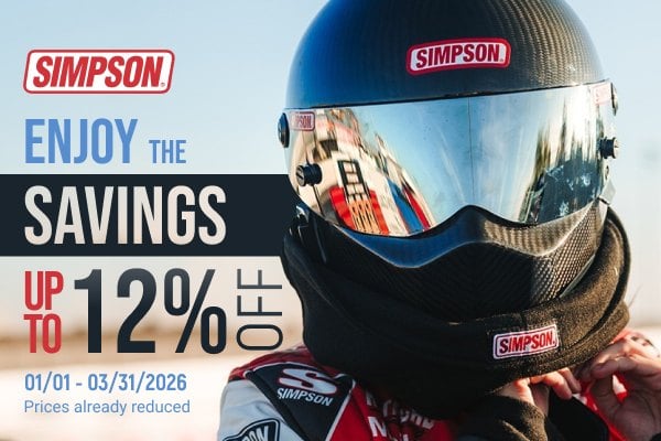 Simpson® - Bandit Carbon Fiber Racing Helmet