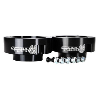 Sinister Diesel® - 2" Front Leveling Coil Spring Spacers