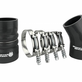 Sinister Diesel® - Diesel Hot Side Intercooler Boot and Clamp Kit