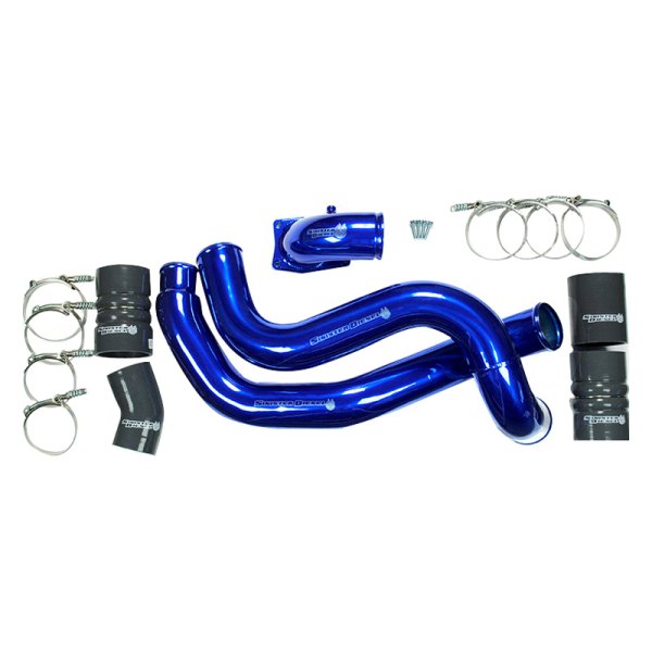 Sinister Diesel® - Intercooler Upgraded Charge Pipe Kit with Replacement Silicone Boots and Clamps