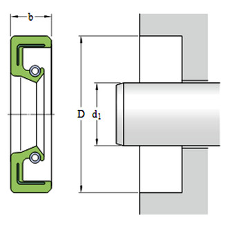 SKF® - Rear Rubber Crankshaft Seal