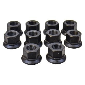SKF® - Black Flat Seat Hex Bolt Style Bearings Lug Nuts