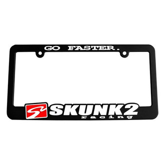 Skunk2® - License Plate Frame with Go Faster and Skunk2 Emblem
