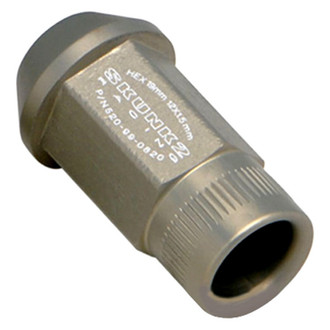 Skunk2® - Hard Anodized Series™ Gray Cone Seat Acorn Bulge Open End Forged Lug Nuts
