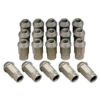 Skunk2® - Hard Anodized Series™ Gray Cone Seat Acorn Bulge Open End Forged Lug Nuts