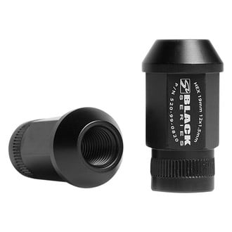 Skunk2® - Black Series™ Black Cone Seat Acorn Bulge Open End Lug Nuts
