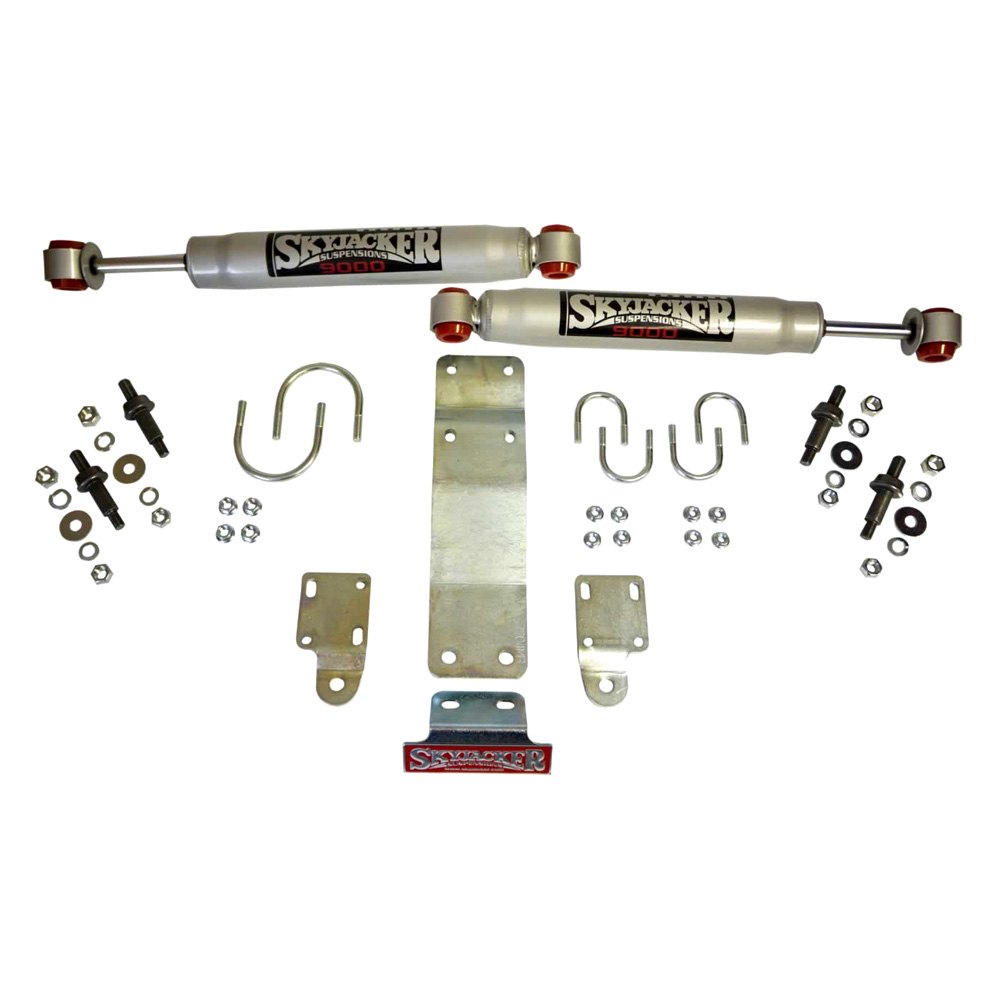 Skyjacker® 9204 Silver 9000 Dual Steering Stabilizer Kit