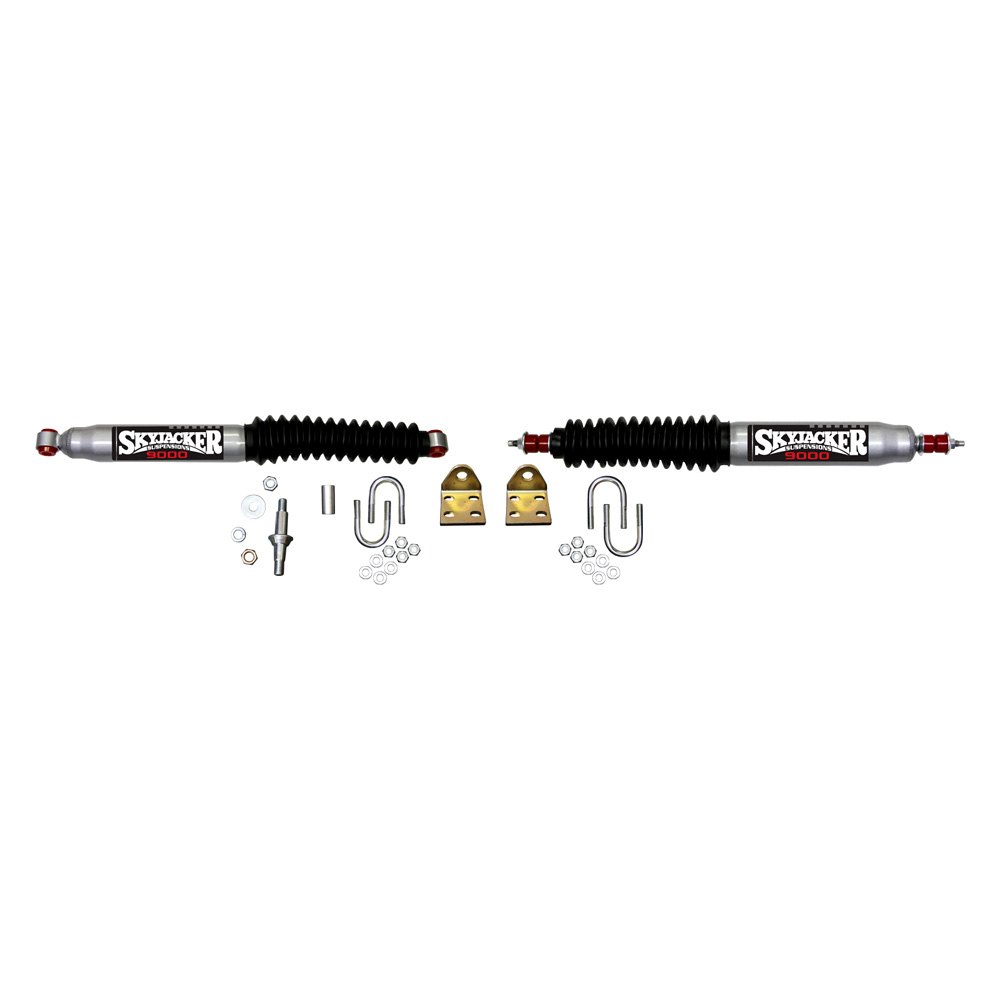 Skyjacker® 9219 Silver 9000 Front Dual Steering Stabilizer