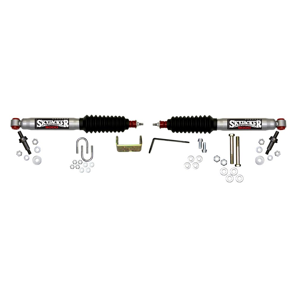 Skyjacker® 9296 Silver 9000 Front Dual Steering Stabilizer