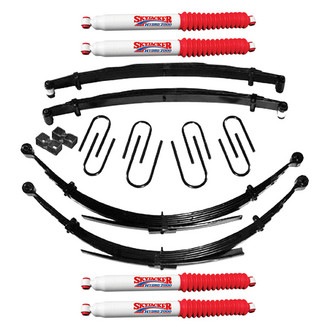 Skyjacker® - 8" x 7"-7.5" Softride™ Front and Rear Suspension Lift Kit