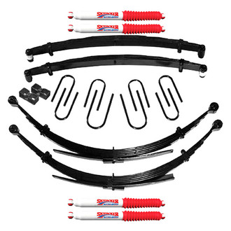 Skyjacker® - 8" x 7"-7.5" Softride™ Front and Rear Suspension Lift Kit