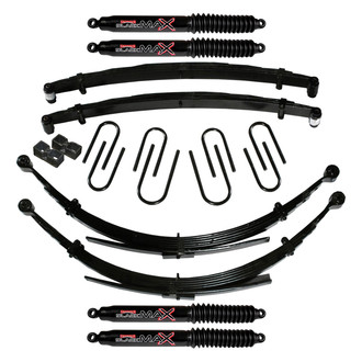Skyjacker® - 8" x 7"-7.5" Softride™ Front and Rear Suspension Lift Kit