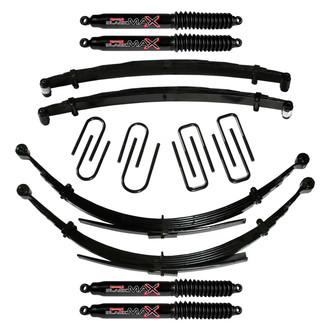 Skyjacker® - 8" x 7"-7.5" Softride™ Front and Rear Suspension Lift Kit