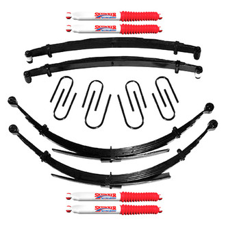 Skyjacker® - 8" x 7"-7.5" Softride™ Front and Rear Suspension Lift Kit