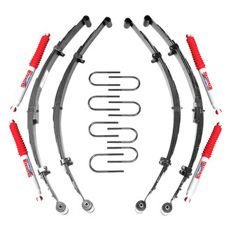 Skyjacker® - 4" x 3"-4" Softride™ Front and Rear Suspension Lift Kit