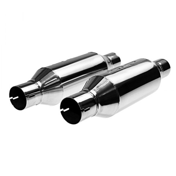 SLP® - Loud Mouth II™ Stainless Steel Round Bullet-Type Silver Exhaust Muffler
