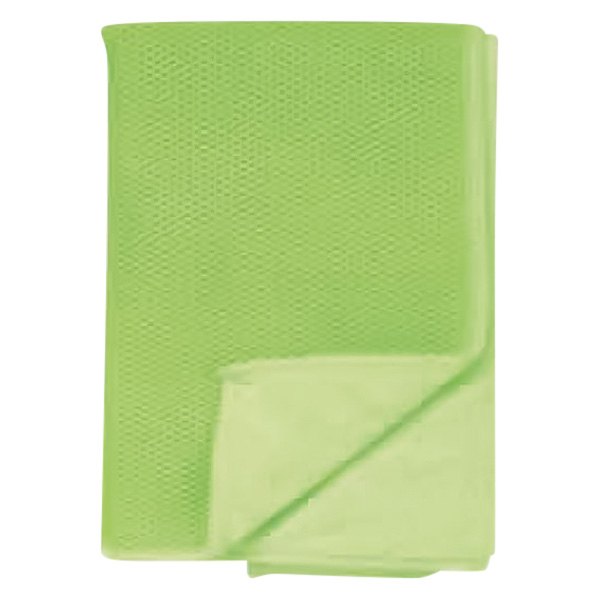 SM Arnold® - 16" x 24" Microfiber Duo-Sided Plush Green and Mesh Towel