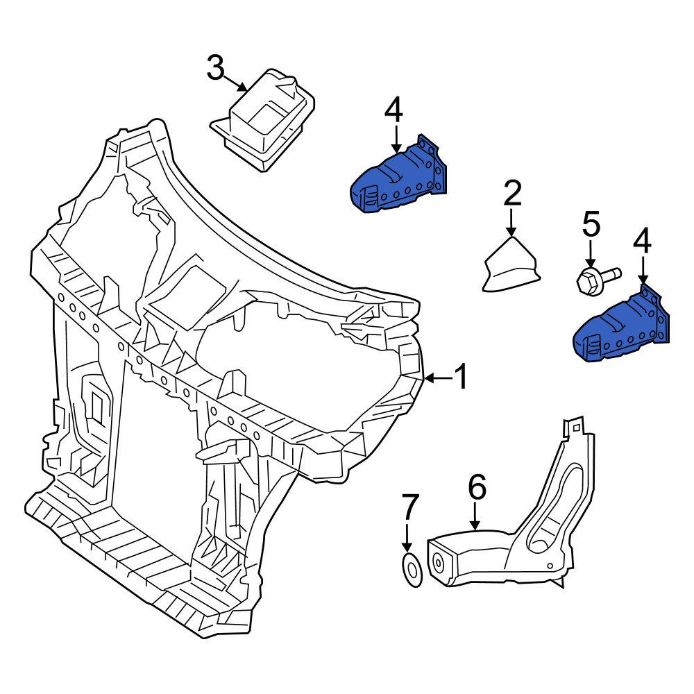 Smart Oe 4518850137 Front Bumper Impact Absorber