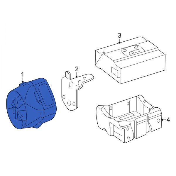 Smart OE 4518700087 AntiTheft Alarm Siren