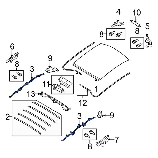 Convertible Top Frame Guide