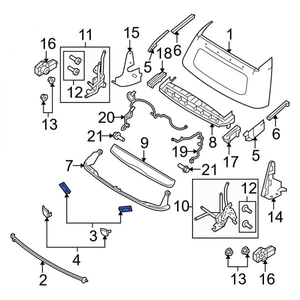 Smart OE 451776001764 - Convertible Top Latch