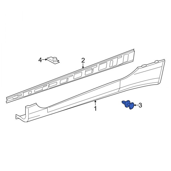 Rocker Panel Molding Rivet