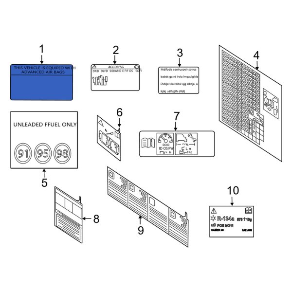 Air Bag Information Label