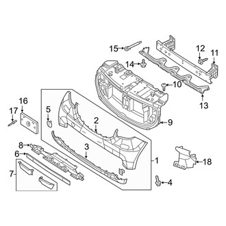 Smart OE - Front Bumper & Grille - Bumper & Components (Gas)