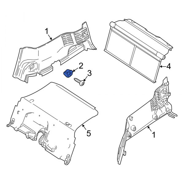 Quarter Panel Trim Panel Clip