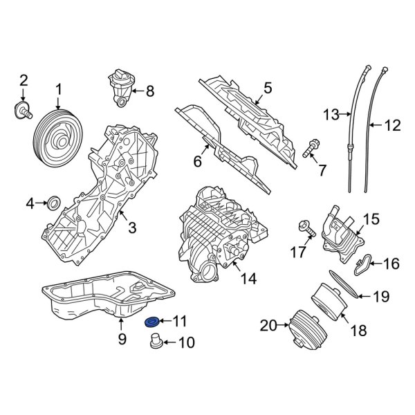 Smart OE 6220170000 Engine Oil Drain Plug Gasket