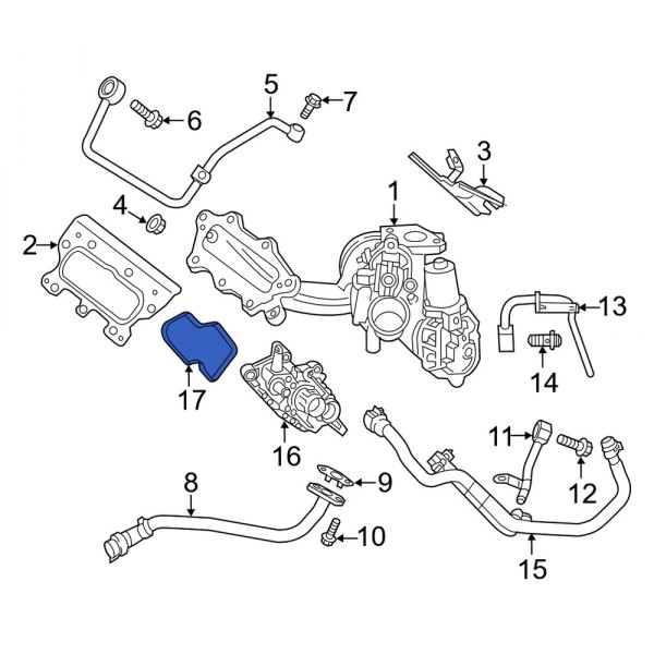 Turbocharger Coolant Line Gasket