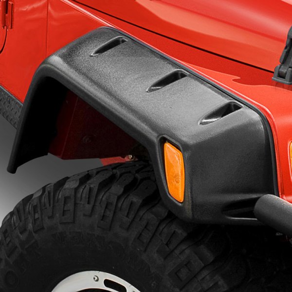 Smittybilt® - 6" Wide Textured Black Front and Rear Fender Flares Kit