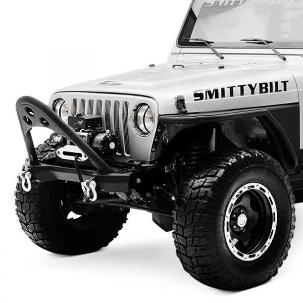Smittybilt® - SRC Stubby Front HD Textured Black Bumper