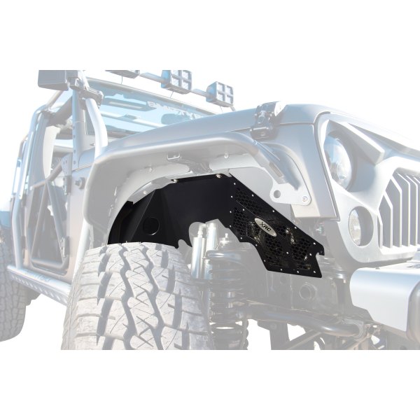 Smittybilt® - Aluminum Front Fender Liners with Silver Mesh