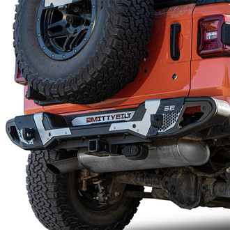 Smittybilt® - Apollo Full Width Black Powder Coated Rear HD Bumper