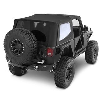 Smittybilt® - Factory Replacement Black Diamond Bowless Combo Soft Top