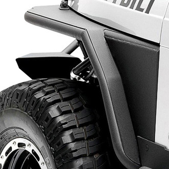 Smittybilt® - XRC Tubular Textured Black Front Fenders with 3" Flare