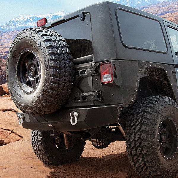 Smittybilt® - Jeep Wrangler 2018 Pivot Oversize Heavy Duty Tire Carrier